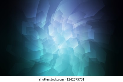 Dark Blue, Green vector cover with set of hexagons. Illustration with set of colorful hexagons. Pattern for texture of wallpapers.
