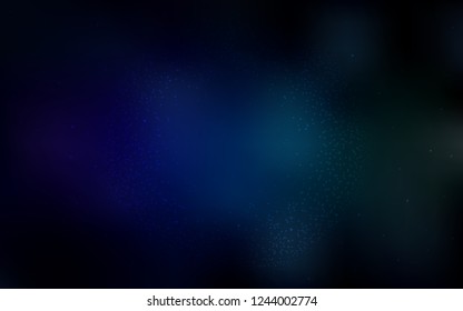Dark Blue, Green vector cover with astronomical stars. Modern abstract illustration with Big Dipper stars. Pattern for futuristic ad, booklets.