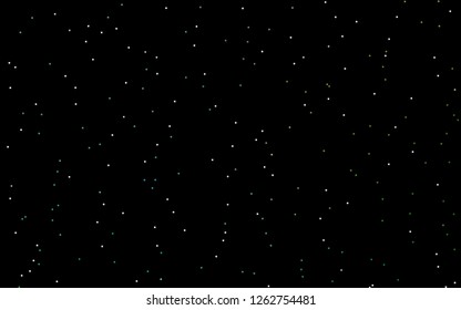 Dark Blue, Green vector cover with small and big stars. Shining colored illustration with stars. The pattern can be used for new year ad, booklets.