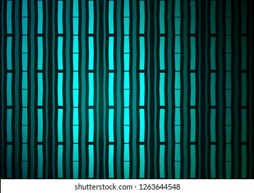 Dark Blue, Green vector cover with long lines. Lines on blurred abstract background with gradient. The pattern can be used for busines ad, booklets, leaflets