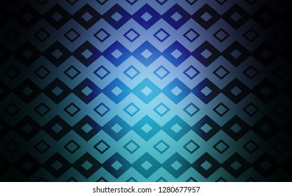 Dark Blue, Green vector cover in polygonal style. Decorative design in abstract style with rectangles. Pattern can be used for websites.