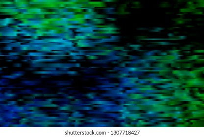 Dark Blue, Green vector cover with long lines. Blurred decorative design in simple style with lines. The pattern can be used as ads, poster, banner for commercial.