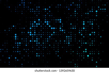 Dark Blue, Green vector cover with spots. Beautiful colored illustration with blurred circles in nature style. Pattern for ads, booklets.