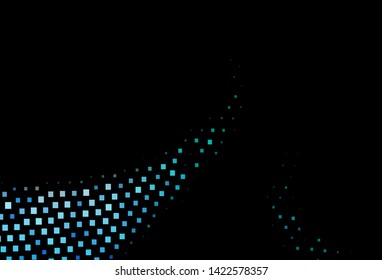 Dark Blue, Green vector cover in polygonal style. Abstract gradient illustration with rectangles. Modern template for your landing page.