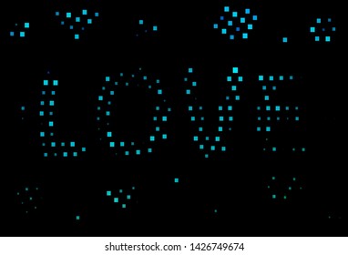 Dark Blue, Green vector cover in polygonal style. Decorative design in abstract style with rectangles. Smart design for your business advert.