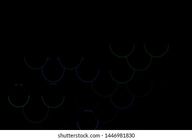 Dark Blue, Green vector cover with spots. Abstract illustration with colored bubbles in nature style. Pattern for ads, leaflets.