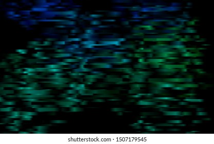 Dark Blue, Green vector cover with long lines. Lines on blurred abstract background with gradient. Smart design for your business advert.