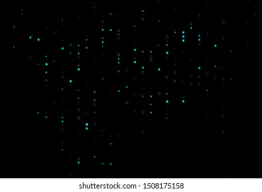 Dark Blue, Green vector cover with polygonal style. Decorative design in abstract style with rectangles. Pattern for commercials.