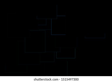 Dark Blue, Green vector cover in polygonal style. Beautiful illustration with rectangles and squares. The template can be used as a background.