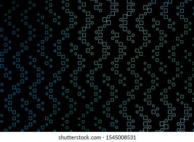 Dark Blue, Green vector cover with polygonal style. Modern abstract illustration with colorful rectangles. Best design for your ad, poster, banner.