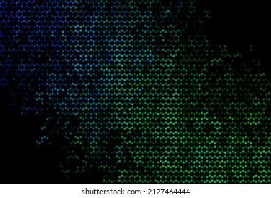 Dunkelblau, Grüne Vektorgrafik mit polygonalem Stil. Schöne Abbildung mit Rechtecken und Quadraten. Muster für Bushs, Broschüren.