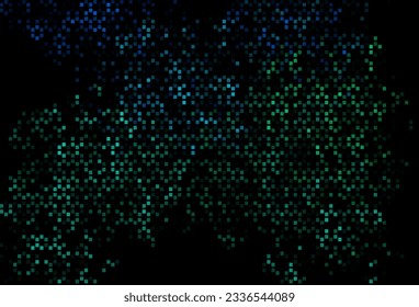 Dark Blue, Green vector cover with polygonal style. Decorative design in abstract style with rectangles. Pattern for commercials.