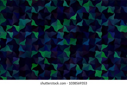Dark Blue, Green vector crooked abstract pattern. Colorful illustration in abstract cranked style with gradient. The elegant pattern can be used as part of a brand book.