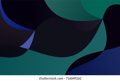 Dark Blue, Green vector crooked abstract background. Creative geometric illustration in Origami style with gradient. The elegant pattern can be used as part of a brand book.
