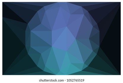Dark Blue, Green vector diamond Pattern. Geometric Gemstone sample. Repeating template with a gem in center. Jewelry gems texture for your design. Pattern can be used for background.