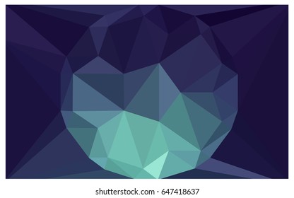 Dark Blue, Green vector diamond Pattern. Geometric Gemstone sample. Repeating template with a gem in center. Jewelry gems texture for your design. Pattern can be used for background.