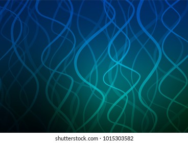 Dark Blue, Green vector doodle blurred texture. Modern geometrical abstract illustration with doodles. The elegant pattern can be used as a part of a brand book.
