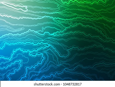 Dark Blue, Green vector doodle blurred texture. Modern geometrical abstract illustration with doodles. The textured pattern can be used for website.
