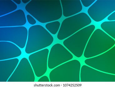 Dark Blue, Green vector doodle blurred pattern. Colorful illustration in abstract style with doodles and Zen tangles. The completely new template can be used for your brand book.