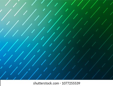 Dark Blue, Green vector doodle blurred template. Shining colored illustration with doodles in Zen tangle style. The textured pattern can be used for website.