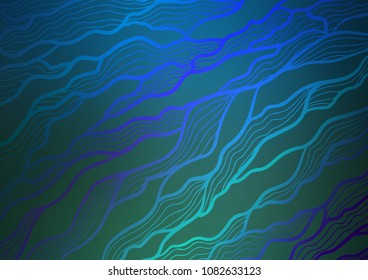 Dark Blue, Green vector doodle blurred texture. Brand-new colored illustration in blurry style with doodles. Brand-new style for your business design.