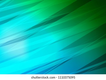 Dark Blue, Green vector doodle blurred template. Shining colored illustration with doodles in Zen tangle style. The textured pattern can be used for website.