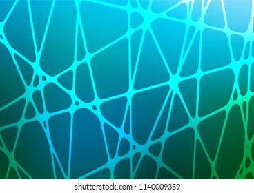 Dark Blue, Green vector doodle blurred texture. Shining colored illustration with doodles in Zen tangle style. The pattern can be used for heads of websites and designs.