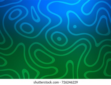 Dark Blue, Green vector doodle blurred texture. Decorative shining illustration with doodles on abstract template. A completely new design for your business.