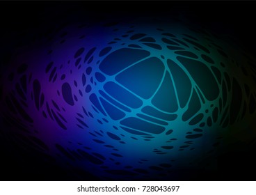 Dark blue, green vector doodle blurred background. Shining colored illustration with childish doodles in Arabic style. A completely new template for your business design.