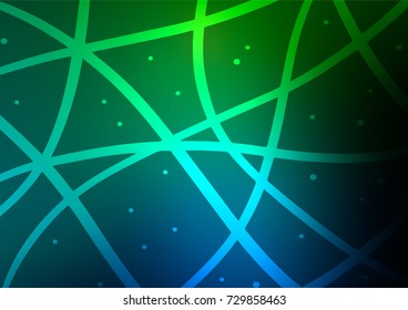 Dark Blue, Green vector doodle blurred background. Decorative shining illustration with doodles on abstract template. The pattern can be used for heads of websites and designs.
