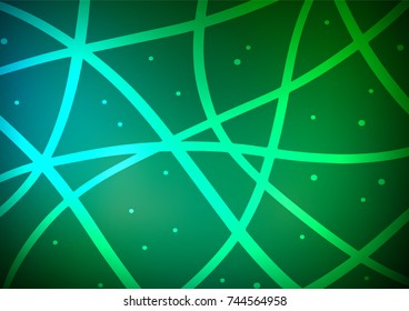 Dark Blue, Green vector doodle blurred background. An elegant bright illustration with lines in Natural style. The pattern can be used for wallpapers and coloring books.