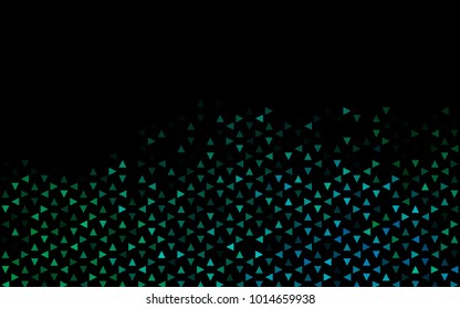 Dark Blue, Green vector geometric simple minimalistic background, which consist of triangles on white background. Triangular pattern with gradient for your business design. 