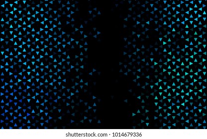 Dark Blue, Green vector geometric simple minimalistic background, which consist of triangles on white background. Triangular pattern with gradient for your business design. 