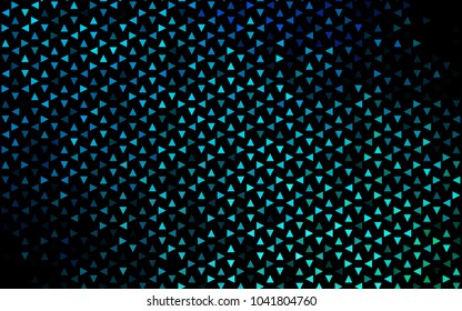 Dark Blue, Green vector geometric simple minimalistic background, which consist of triangles on white background. Triangular pattern with gradient for your business design. 