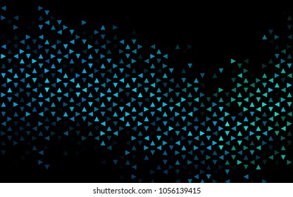 Dark Blue, Green vector geometric simple minimalistic background, which consist of triangles on white background. Triangular pattern with gradient for your business design. 