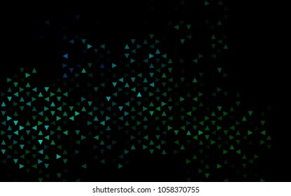 Dark Blue, Green vector geometric simple minimalistic background, which consist of triangles on white background. Triangular pattern with gradient for your business design. 