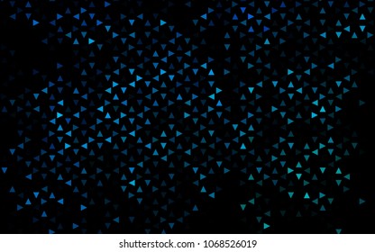 Dark Blue, Green vector geometric simple minimalistic background, which consist of triangles on white background. Triangular pattern with gradient for your business design. 