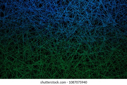 Dark Blue, Green vector geometric simple minimalistic background, which consist of triangles on white background. Triangular pattern with gradient for your business design. 