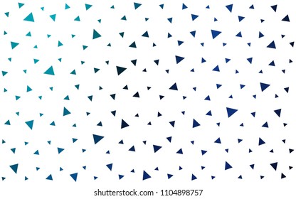 Dark Blue, Green vector geometric simple minimalistic background, which consist of triangles on white background. Triangular pattern with gradient for your business design. 