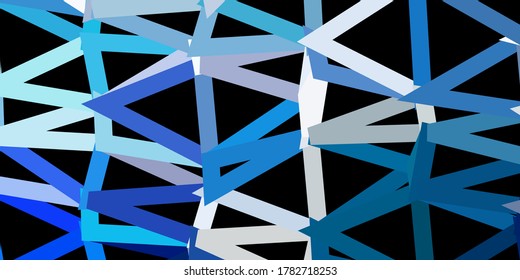 Dark blue, green vector geometric polygonal layout. Colorful abstract illustration with gradient triangles. Wallpaper for your web apps.