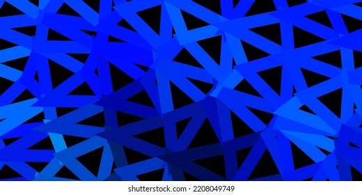 Dunkelblau, grün, geometrisches polygonales Design. Moderne abstrakte Illustration mit polygonalen Dreiecken. Ihr Geschäftszeichen.