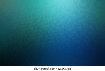 Dark Blue, Green vector geometric simple minimalistic background, which consist of triangles on white background. Triangular pattern with gradient for your business design. 