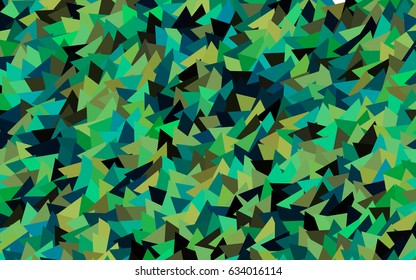 Dark Blue, Green vector geometric simple minimalistic background, which consist of triangles on white background. Triangular pattern with gradient for your business design. 