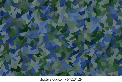 Dark Blue, Green vector geometric simple minimalistic background, which consist of triangles on white background. Triangular pattern with gradient for your business design. 