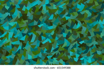 Dark Blue, Green vector geometric simple minimalistic background, which consist of triangles on white background. Triangular pattern with gradient for your business design. 