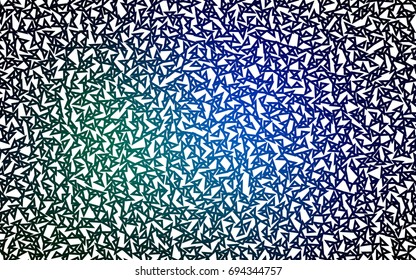 Dark Blue, Green vector geometric simple minimalistic background, which consist of triangles on white background. Triangular pattern with gradient for your business design. 
