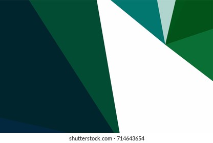 Dark Blue, Green vector geometric simple minimalistic background, which consist of triangles on white background. Triangular pattern with gradient for your business design. 
