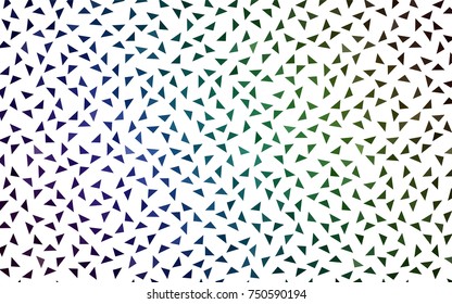 Dark Blue, Green vector geometric simple minimalistic background, which consist of triangles on white background. Triangular pattern with gradient for your business design. 