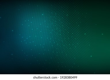 Dunkelblau, Grüner Vektor Glitter abstrakte Illustration mit unscharfen Tropfen Regen. Glitzere abstrakte Illustration mit unscharfem Regen. Basis für Broschüren, Faltblätter