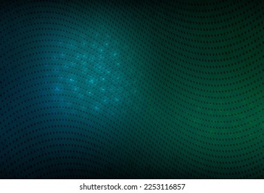 Dark Blue, Green vector Glitter abstract illustration with blurred drops of rain. Illustration with set of shining colorful abstract circles. Modern template for landing page.